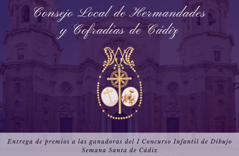 Entrega de premios a las ganadoras del I Concurso Infantil de Dibujo Semana Santa de Cádiz