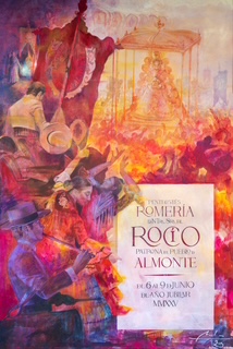 La Matriz de Almonte ya anuncia la Romería del Rocío de 2025 con un cartel de Martín Mena que recupera la esencia clásica
