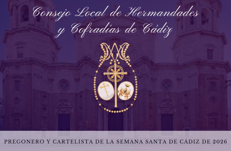 La junta permanente designa al periodista Pablo Manuel Durio Díaz pregonero de la Semana Santa de Cádiz de 2026 y La pintora, y doctora en Bellas Artes, Isabel Sola Márquez, será la encargada de realizar el cartel anunciador de la Semana Mayor