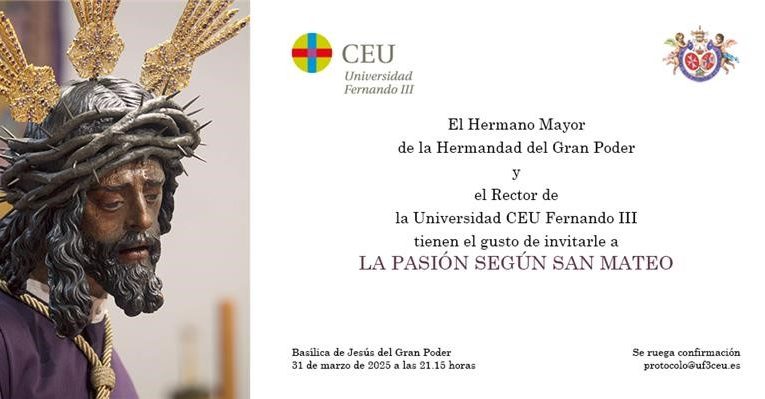 La Pasión según San Mateo en la Basílica del Gran Poder | Hermandad del Gran Poder