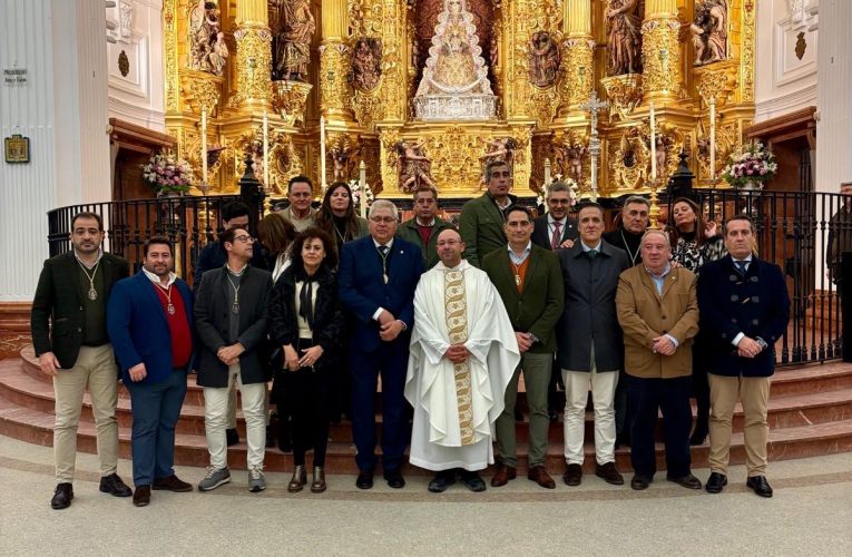 Misa de confraternidad con la Hermandad del Rocío de Coria del Río