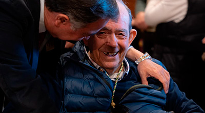 Tradicional y emotiva visita de nuestros veteranos a la Basílica de la Macarena