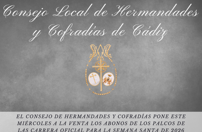 El Consejo de Hermandades y Cofradías pone este miércoles a la venta los abonos de los palcos de las Carrera Oficial para la Semana Santa de 2026