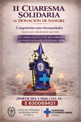 La Junta de Cofradías y la Hermandad de Donantes impulsan la ‘II Cuaresma Solidaria de Donación de Sangre’