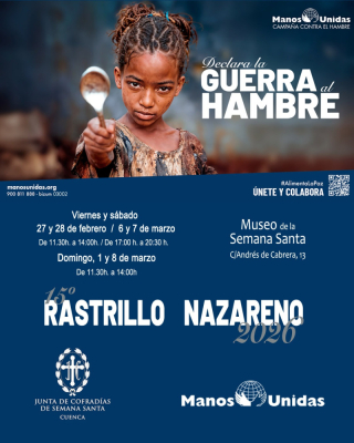 Manos Unidas y la Junta de Cofradías inauguran este viernes la decimoquinta edición del Rastrillo Nazareno