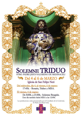La R.I.E. de Ntro. Padre Jesús Nazareno (vulgo Medinaceli) celebra el solemne Besapiés a la talla este viernes, 6 de …