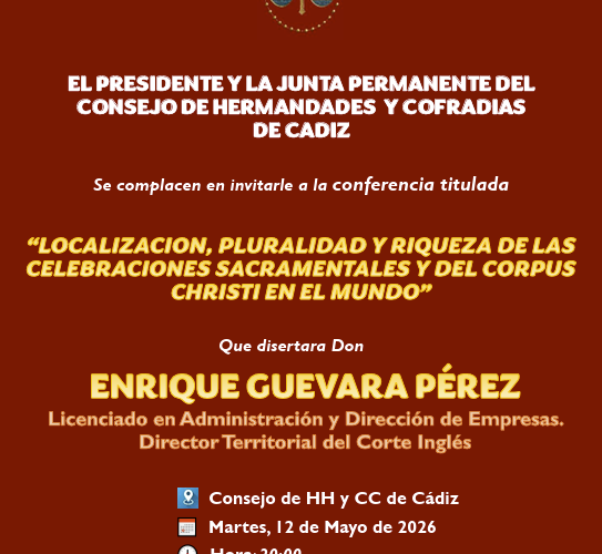 Conferencia del Curso de Formación Cofrade 2025-2026