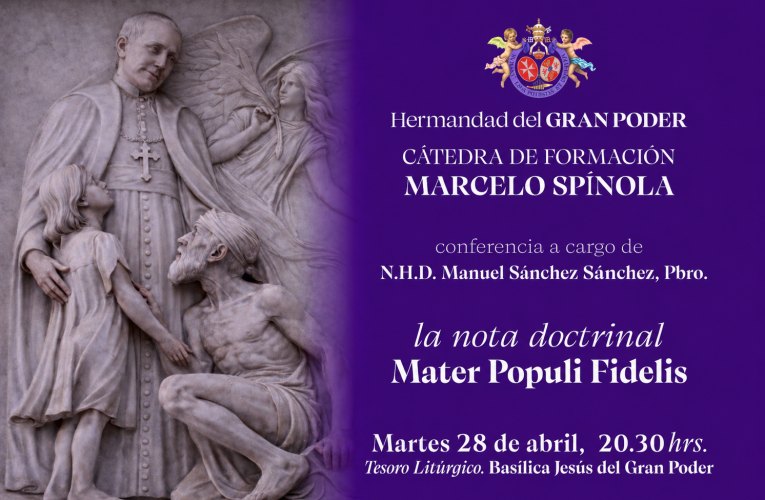 Nueva sesión de la Cátedra Marcelo Spínola | Hermandad del Gran Poder