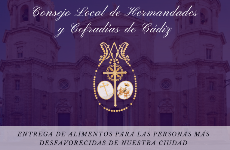 Entrega de alimentos para las personas más desfavorecidas de nuestra ciudad