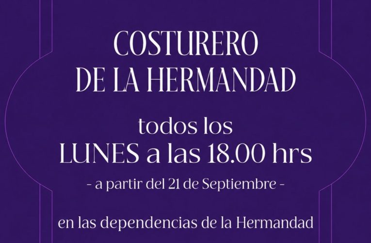 Costurero de la Hermandad | Hermandad del Gran Poder