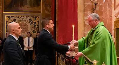 La Hermandad celebró la Misa de Acción de Gracias por el 50º aniversario de la cuadrilla de hermanos costaleros