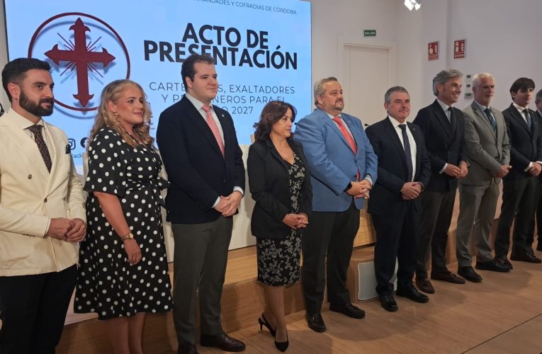 La Agrupación de Hermandades y Cofradías de Córdoba anuncia a los cartelistas, pregoneros y exaltadores del año cofrade 2027